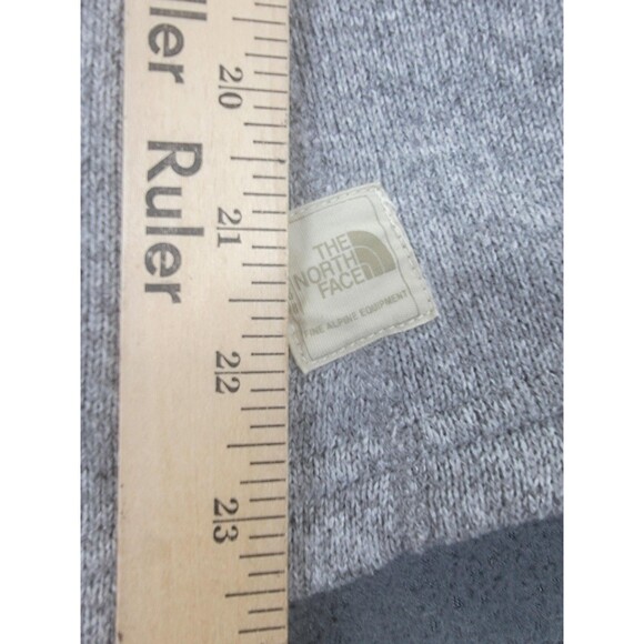 The North Face Fleece Pullover Womens Small Gray Shawl Collar Toggle Sweater - Picture 9 of 10